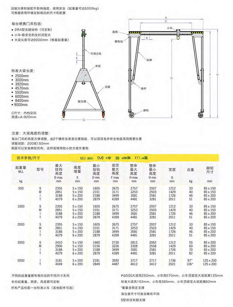 铝合金龙门架